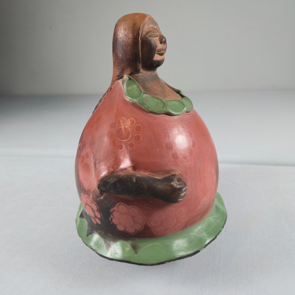 Chulucanas Peru Pottery Mother Daughter Ceramic Folk Art Figurine Hand Painted - Picture 6 of 12